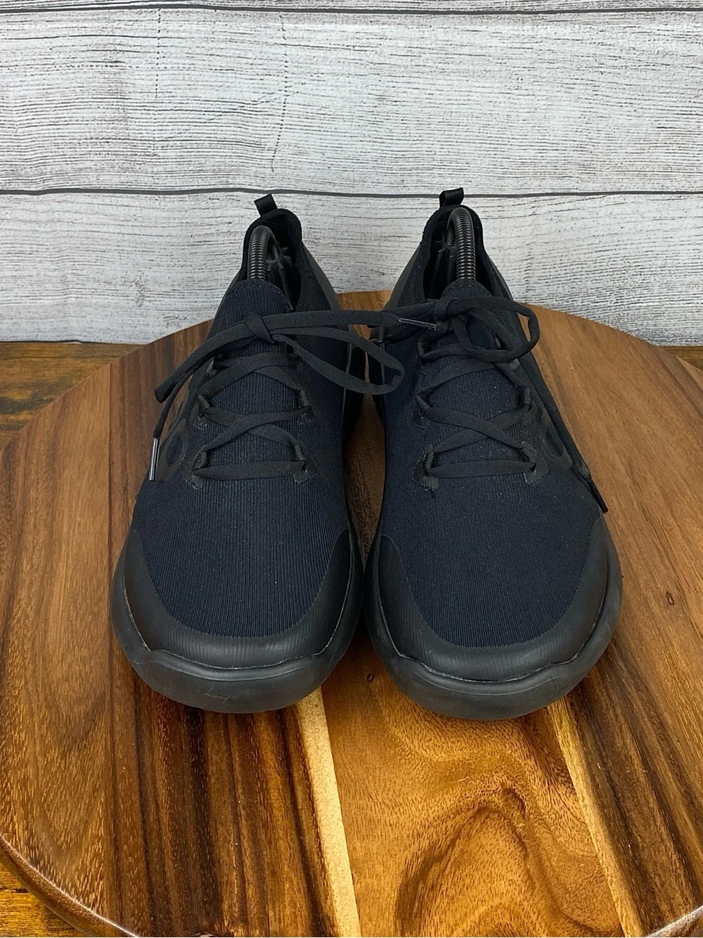 OOFOS OOmg Sport Lace Up Low Triple Black Comfort Recovery Shoes Men’s Size 10